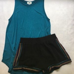 SUMMER OUTFIT BUNDLE! Top + soft embroidered short